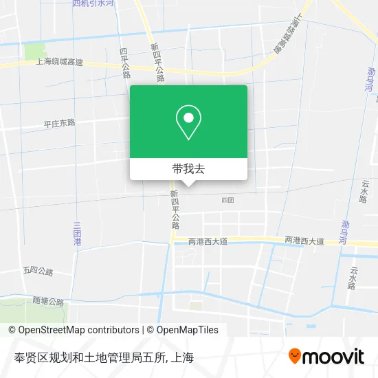 奉贤区规划和土地管理局五所地图