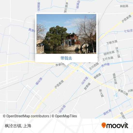 枫泾古镇地图