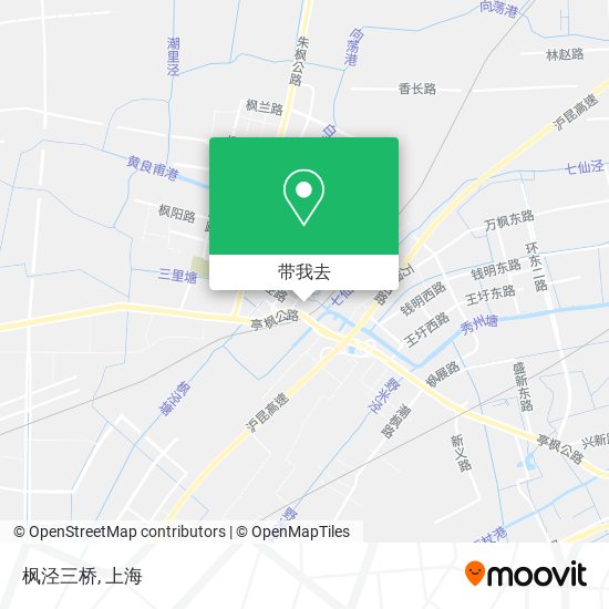 枫泾三桥地图