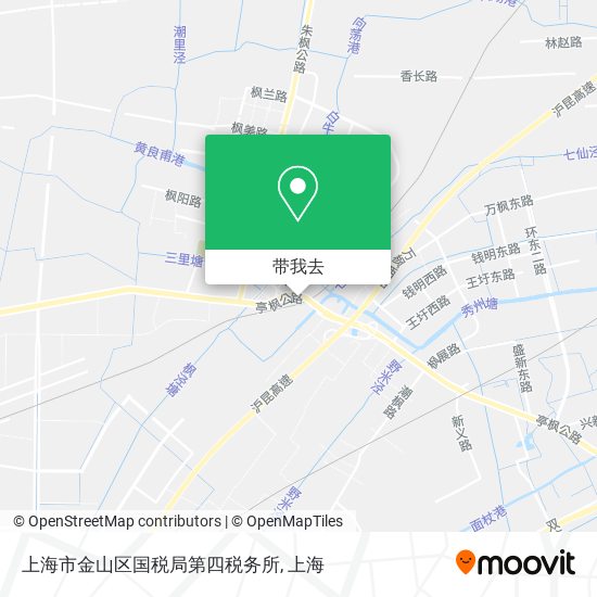 上海市金山区国税局第四税务所地图