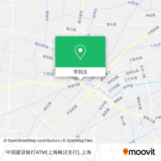 中国建设银行ATM(上海枫泾支行)地图