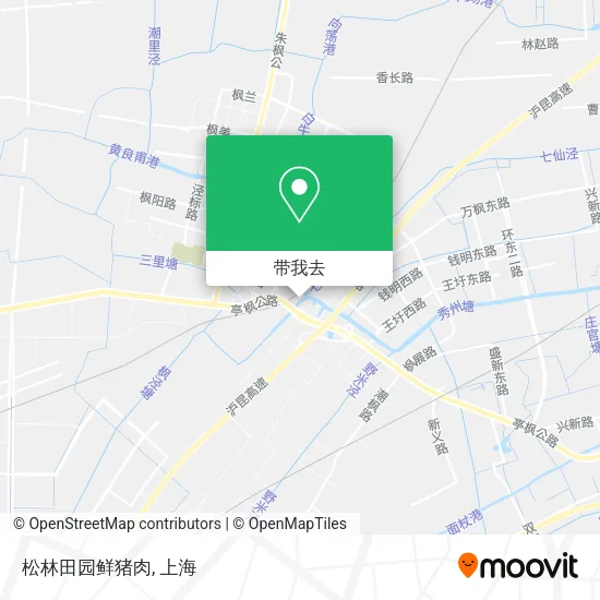 松林田园鲜猪肉地图
