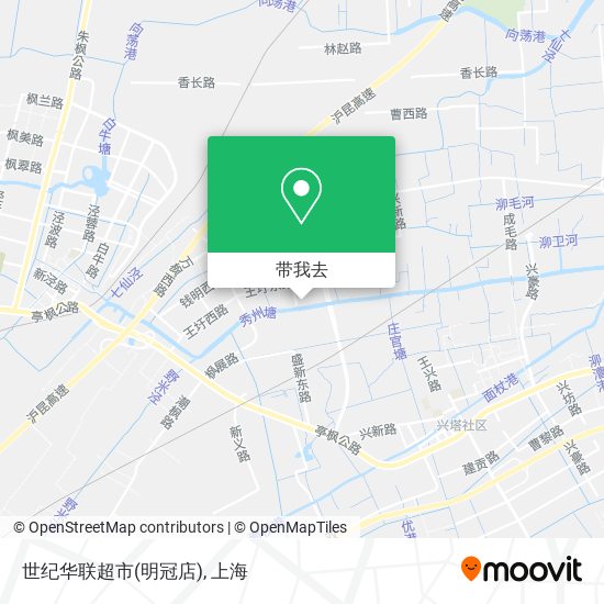 世纪华联超市(明冠店)地图