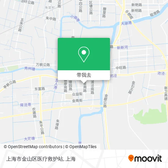 上海市金山区医疗救护站地图
