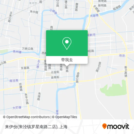 来伊份(朱泾镇罗星南路二店)地图
