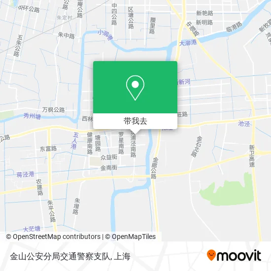 金山公安分局交通警察支队地图