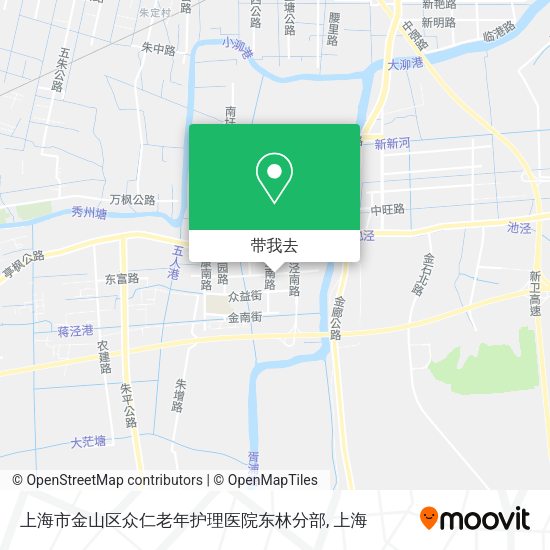 上海市金山区众仁老年护理医院东林分部地图