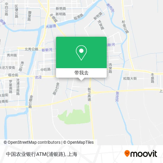 中国农业银行ATM(浦银路)地图