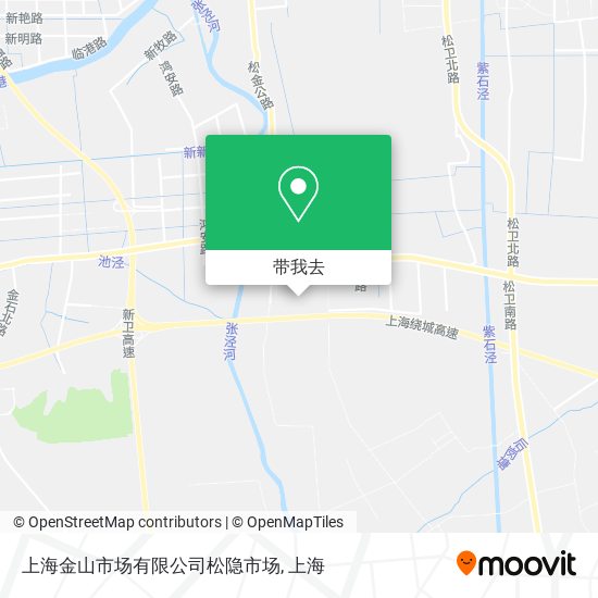 上海金山市场有限公司松隐市场地图