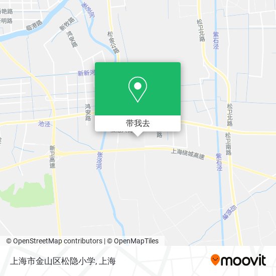 上海市金山区松隐小学地图
