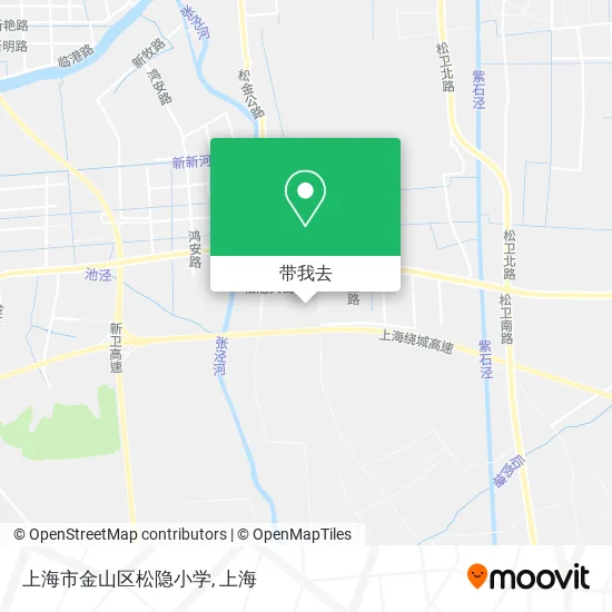 上海市金山区松隐小学地图