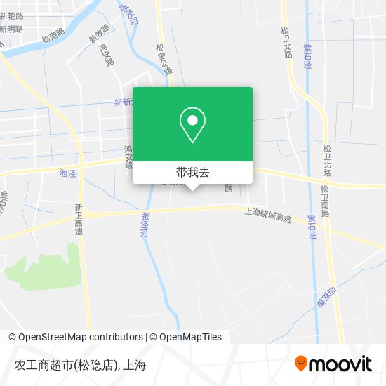 农工商超市(松隐店)地图