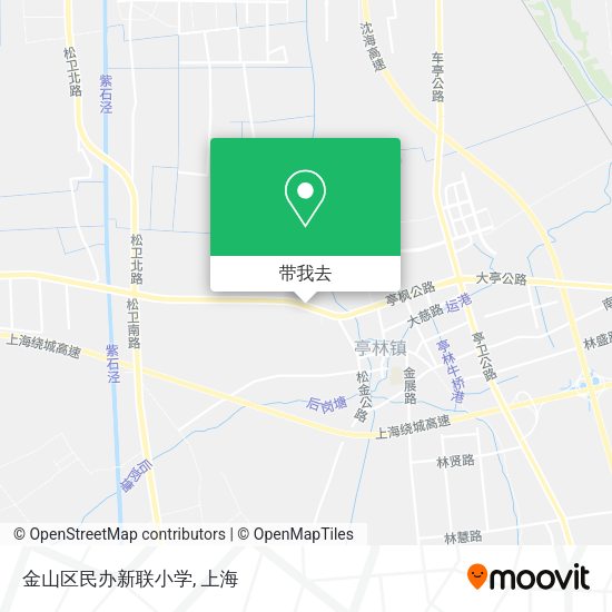 金山区民办新联小学地图
