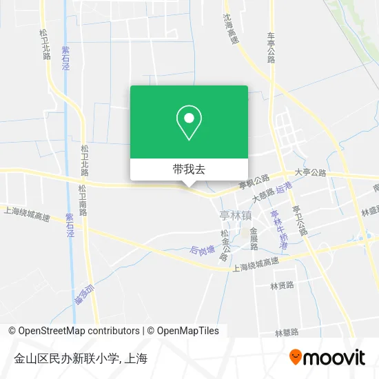 金山区民办新联小学地图
