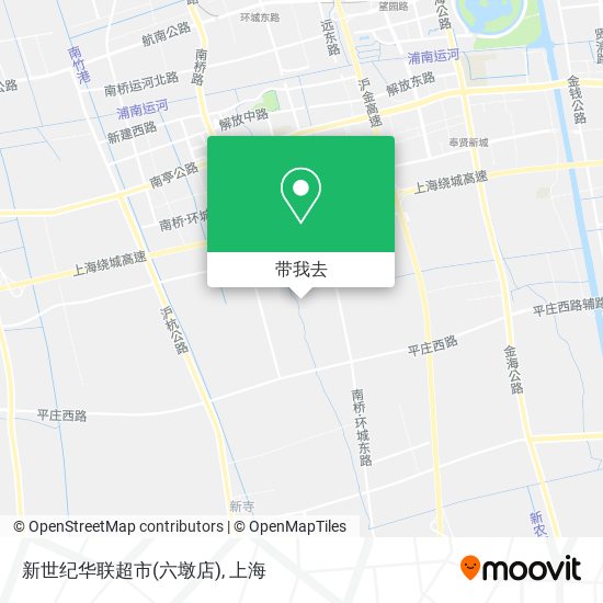 新世纪华联超市(六墩店)地图