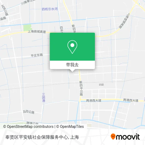 奉贤区平安镇社会保障服务中心地图