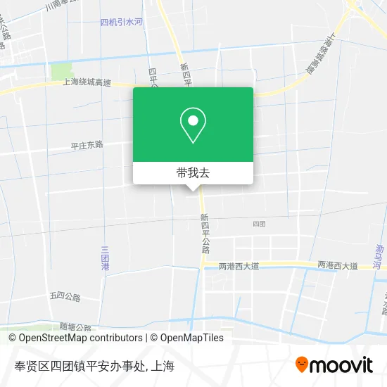 奉贤区四团镇平安办事处地图