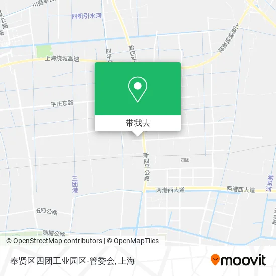 奉贤区四团工业园区-管委会地图