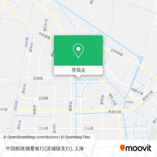 中国邮政储蓄银行(泥城镇支行)地图