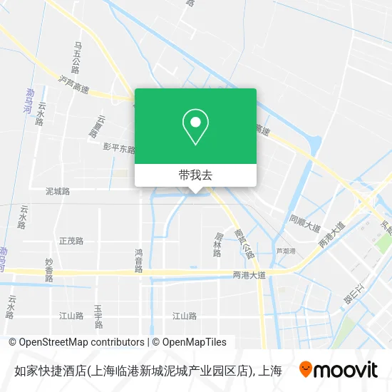 如家快捷酒店(上海临港新城泥城产业园区店)地图