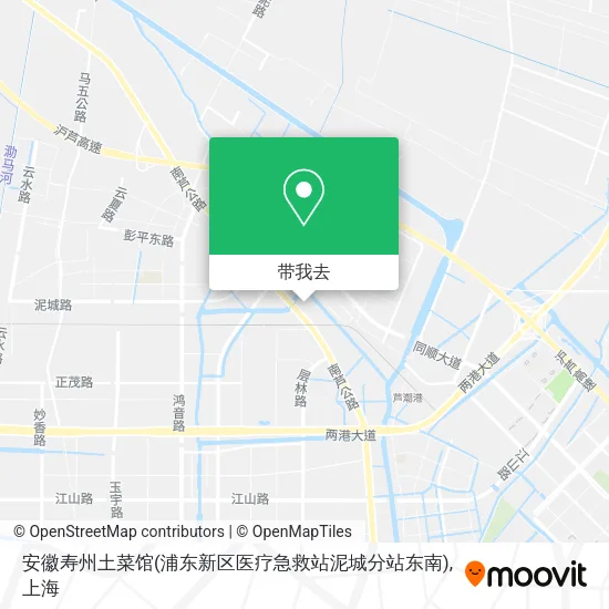 安徽寿州土菜馆(浦东新区医疗急救站泥城分站东南)地图