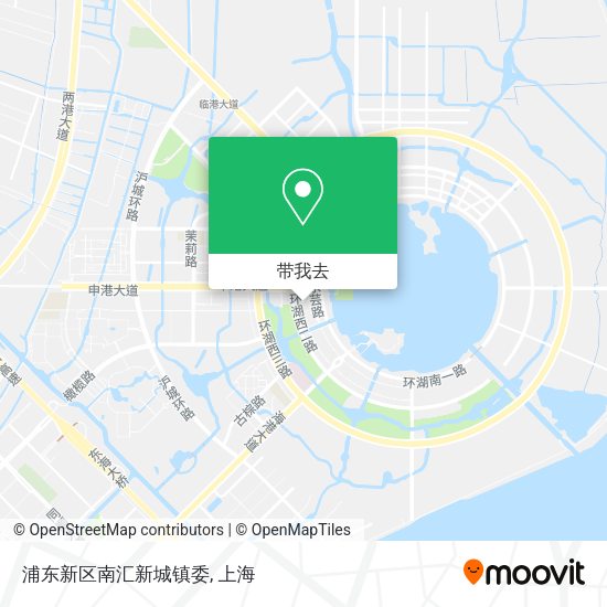浦东新区南汇新城镇委地图