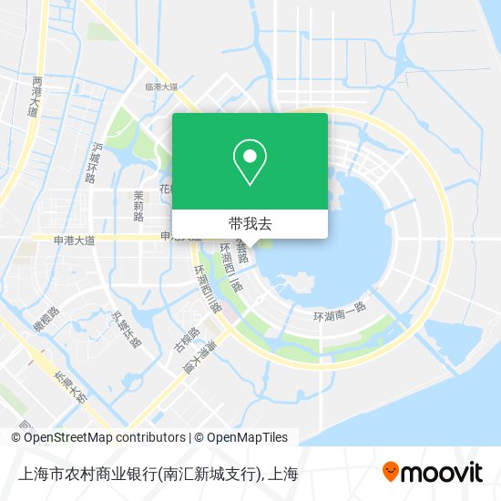 上海市农村商业银行(南汇新城支行)地图