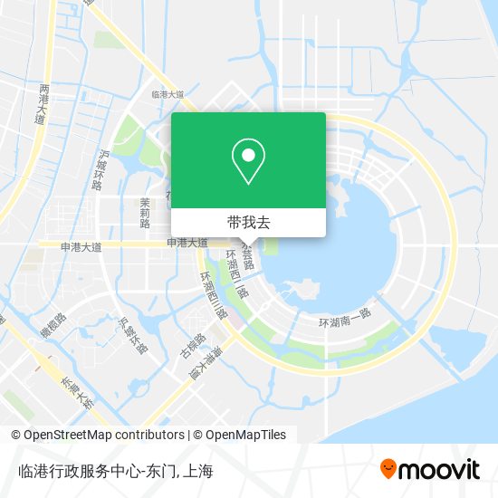 临港行政服务中心-东门地图