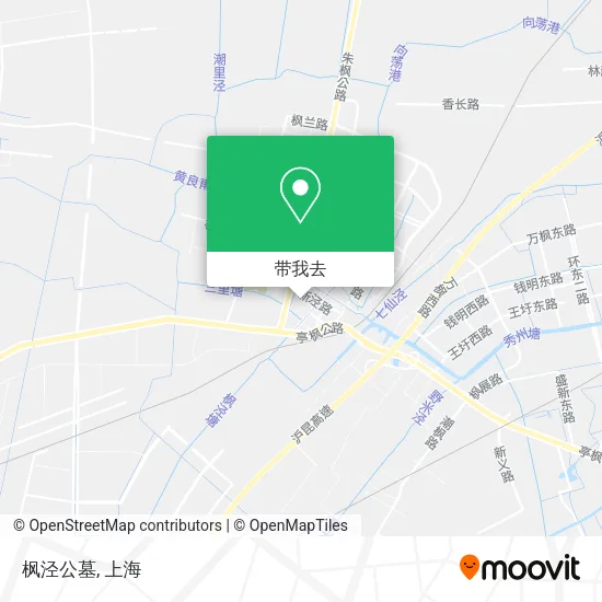 枫泾公墓地图
