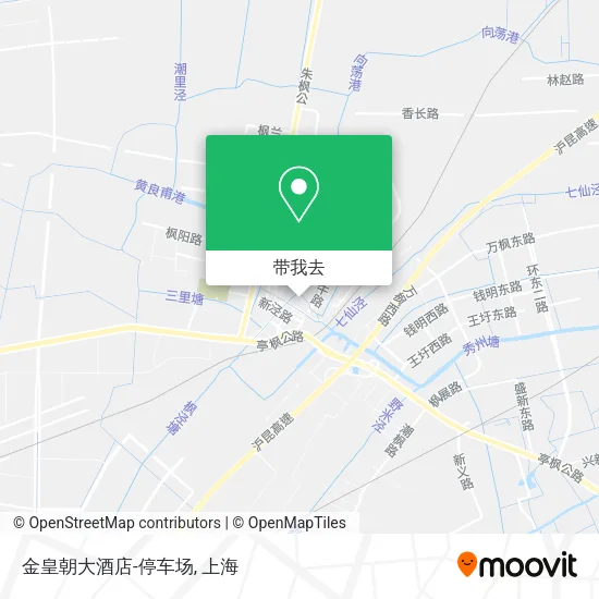 金皇朝大酒店-停车场地图