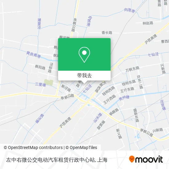 左中右微公交电动汽车租赁行政中心站地图