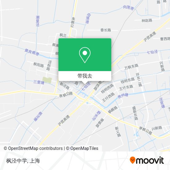 枫泾中学地图