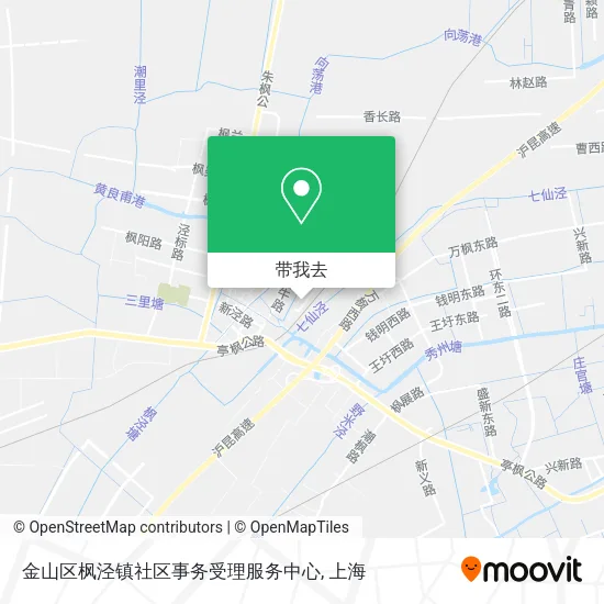 金山区枫泾镇社区事务受理服务中心地图