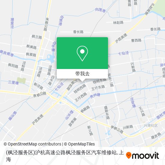 (枫泾服务区)沪杭高速公路枫泾服务区汽车维修站地图