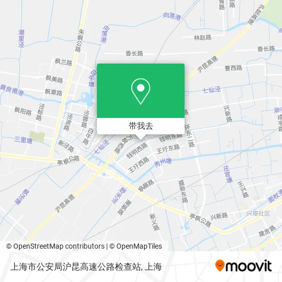 上海市公安局沪昆高速公路检查站地图
