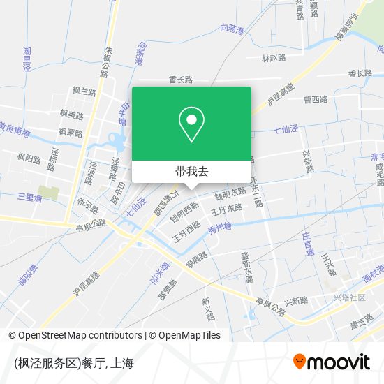 (枫泾服务区)餐厅地图