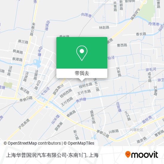 上海华普国润汽车有限公司-东南1门地图