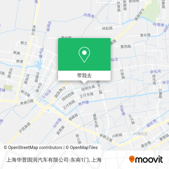 上海华普国润汽车有限公司-东南1门地图