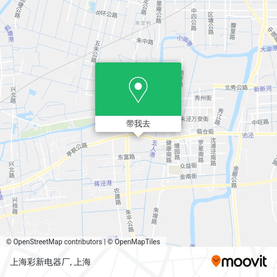 上海彩新电器厂地图