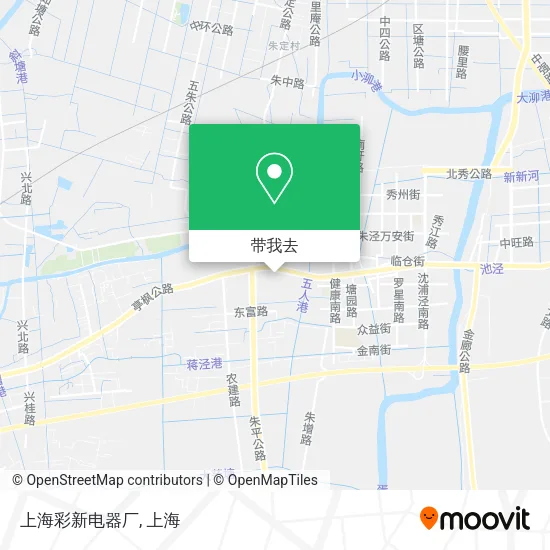 上海彩新电器厂地图