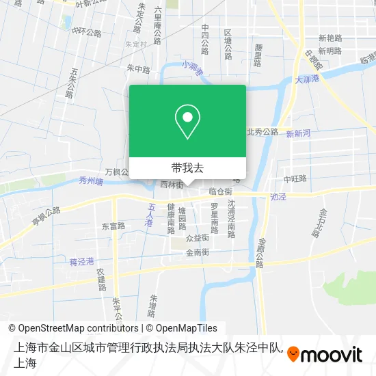 上海市金山区城市管理行政执法局执法大队朱泾中队地图