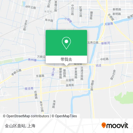 金山区血站地图