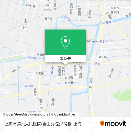 上海市第六人民医院(金山分院)-8号楼地图