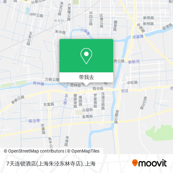 7天连锁酒店(上海朱泾东林寺店)地图