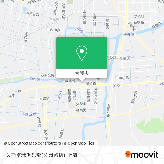 久斯桌球俱乐部(公园路店)地图