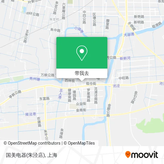 国美电器(朱泾店)地图