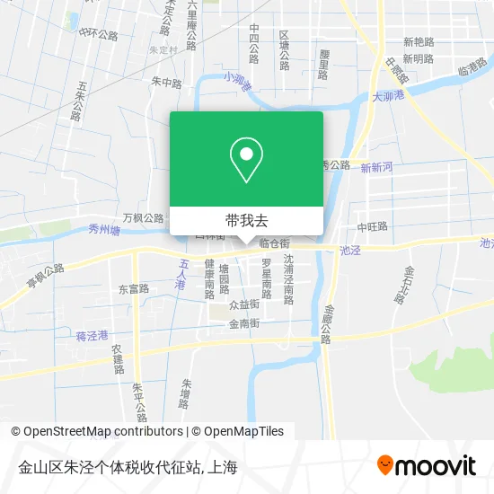 金山区朱泾个体税收代征站地图