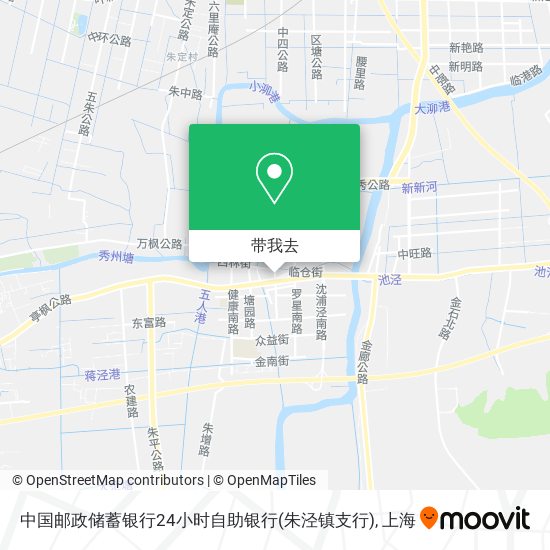 中国邮政储蓄银行24小时自助银行(朱泾镇支行)地图