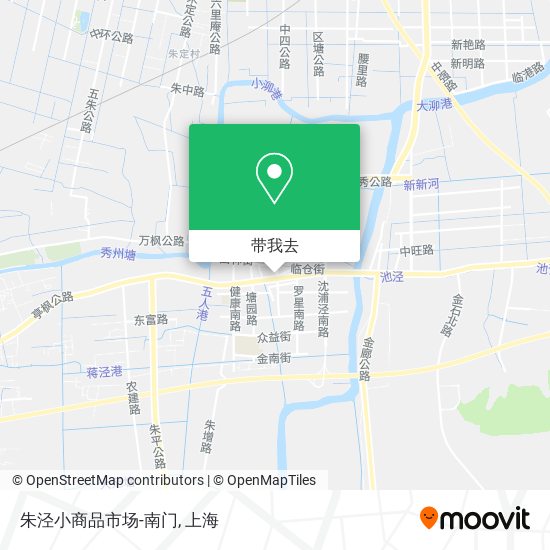 朱泾小商品市场-南门地图