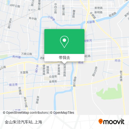 金山朱泾汽车站地图